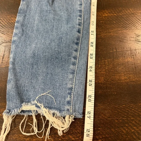 PAIGE Hoxton Ankle Skinny Jeans 28 Distressed Raw Hem - Picture 9 of 12